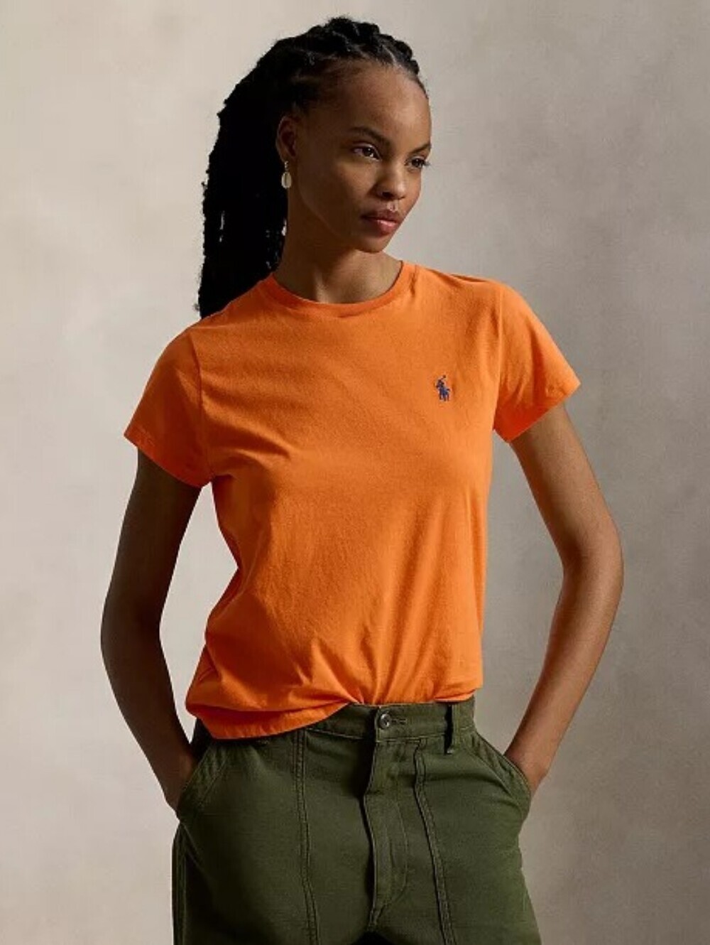Ralph Lauren Orange Classic Crewneck Tee